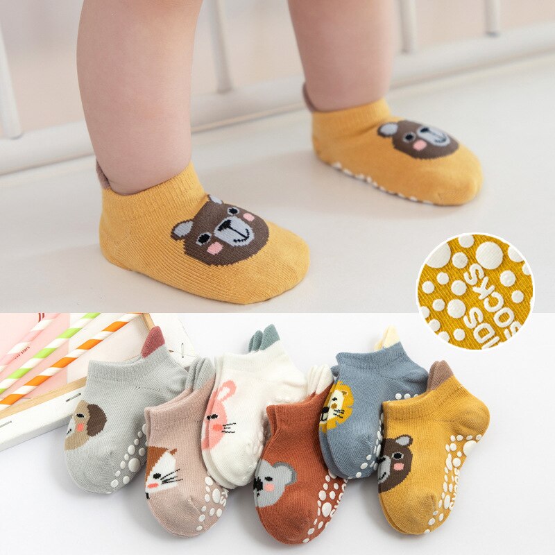 Cartoon Baby Sokken Zachte Katoenen Baby Meisje Jongens Sokken Kids Peuter Vloer Anti Slip Sokken Zomer Herfst