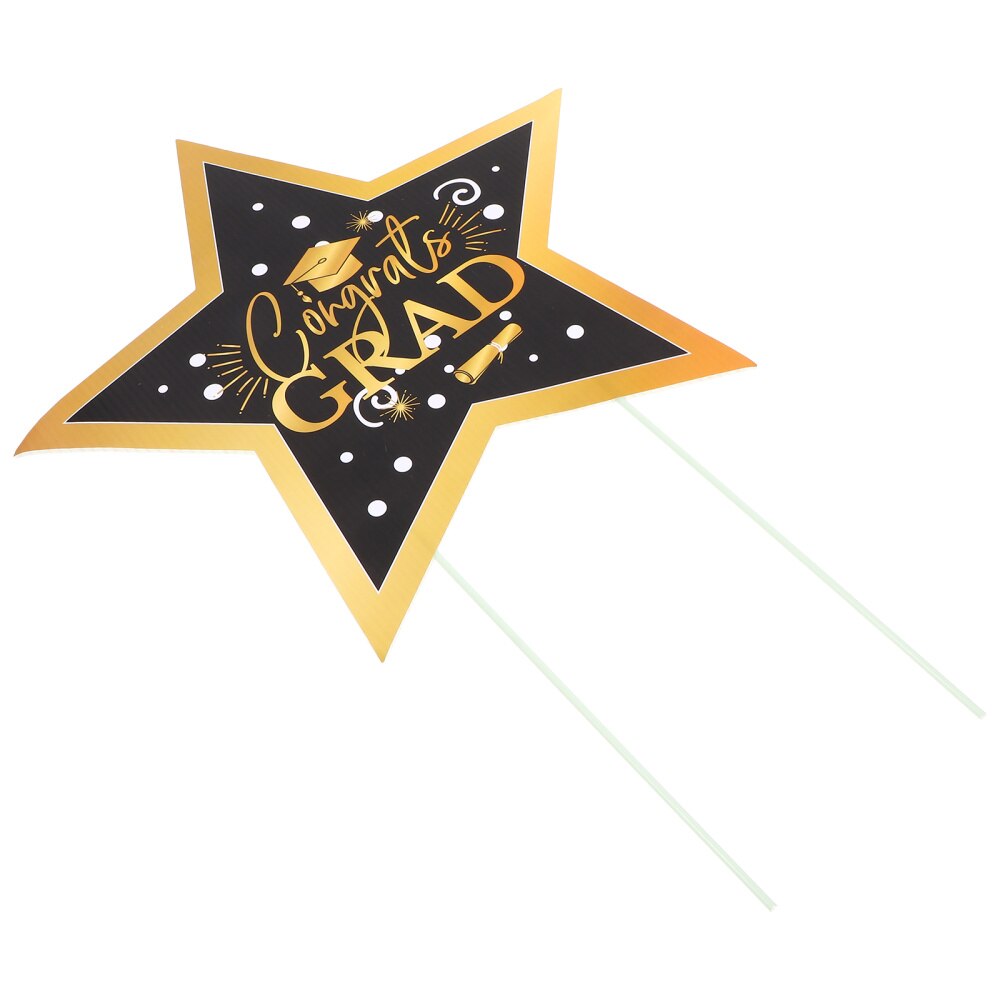 1pc Graduation Party Settings Outdoor Lawn Decoration Sign Decor