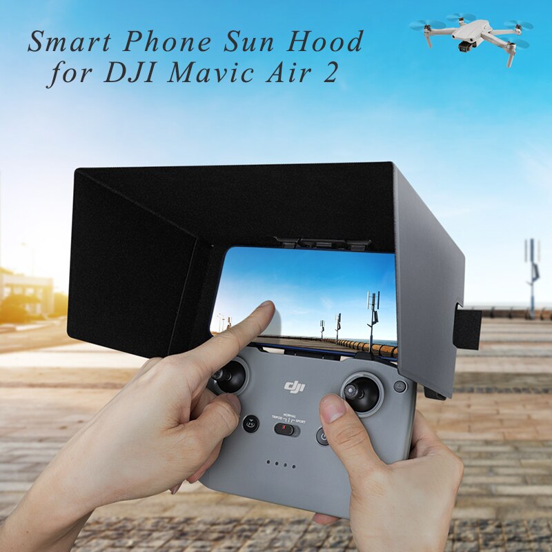 Smart Telefoon Zonnescherm Voor Afstandsbediening Monitor Zonnekap Zender Anti-Glare Cover Voor Dji Mavic Air 2 drone Accessoires