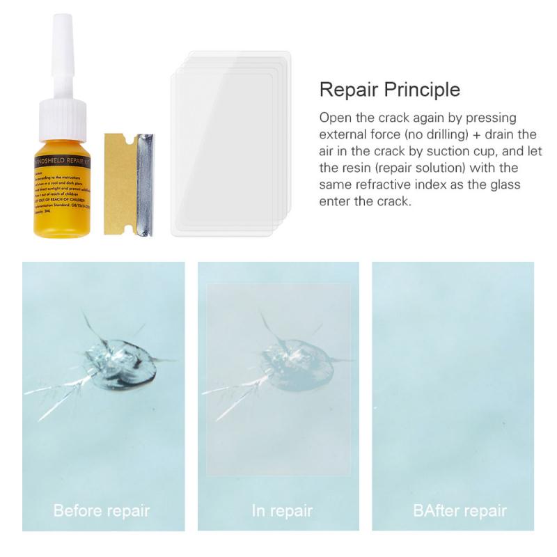 DIY Car Window Phone Screen Repair Kit Glass Curing Glue Auto Glass Scratch Crack Restore Windshield Repair Tool Kit