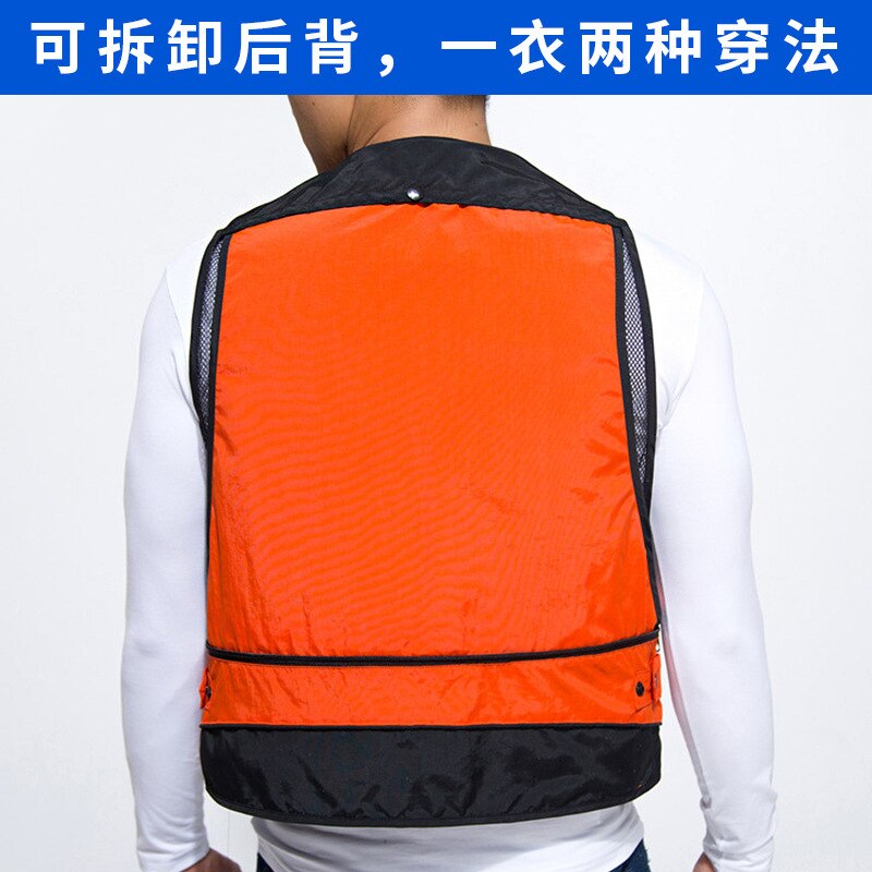 Fotografie vest reclame visserij heren canvas multi-pockets rood reporter regisseur outdoor vest