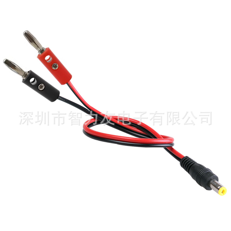 DC Power Plug To Banana Plug Adapter Cable DC5.5*.2.1 Male And Female Head Converter Test Connection Line