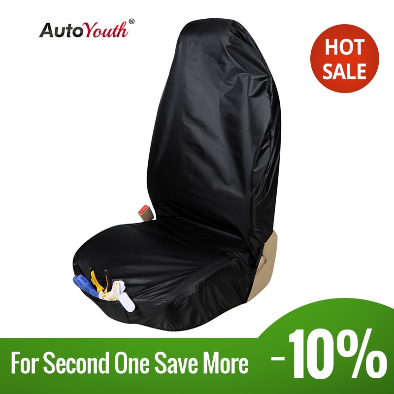 Autoyouth Premium Waterdichte Emmer Seat Cover (1 Stuk) universal Fit Voor De Meeste Auto 'S Suvs Black Car Seat Protector