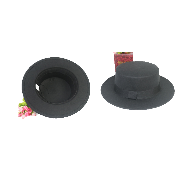 Hats Caps European Woolen 9 Colours Gentleman Women Men Ladies Fedoras Solid Top Fowler Jazz