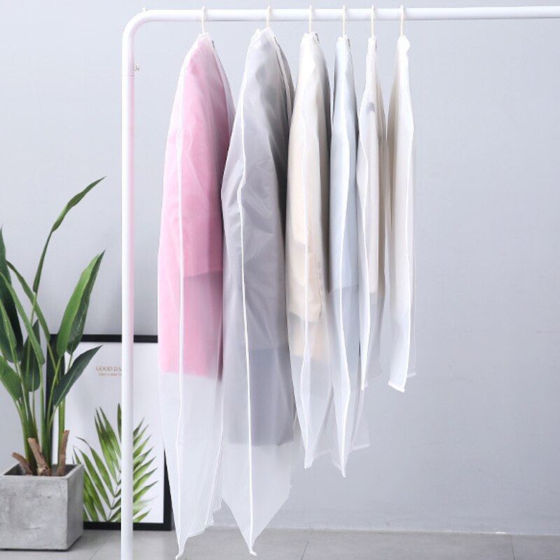 1Pc Rits Stof Zakken Eva Stofdicht Opvouwbaar Voor Kleding Waterdicht Transparante Kledingkast Organizer Opbergtas Opknoping Zakken