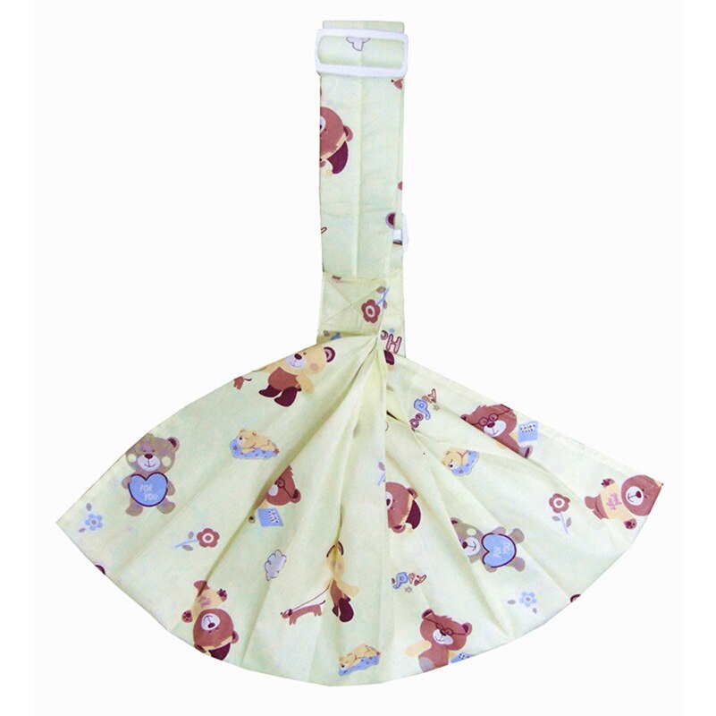 newborn breast feeding sling baby pouch carrier backpack front facing breathable soft infant wrap activity gear carriers pouch: Happy Bear