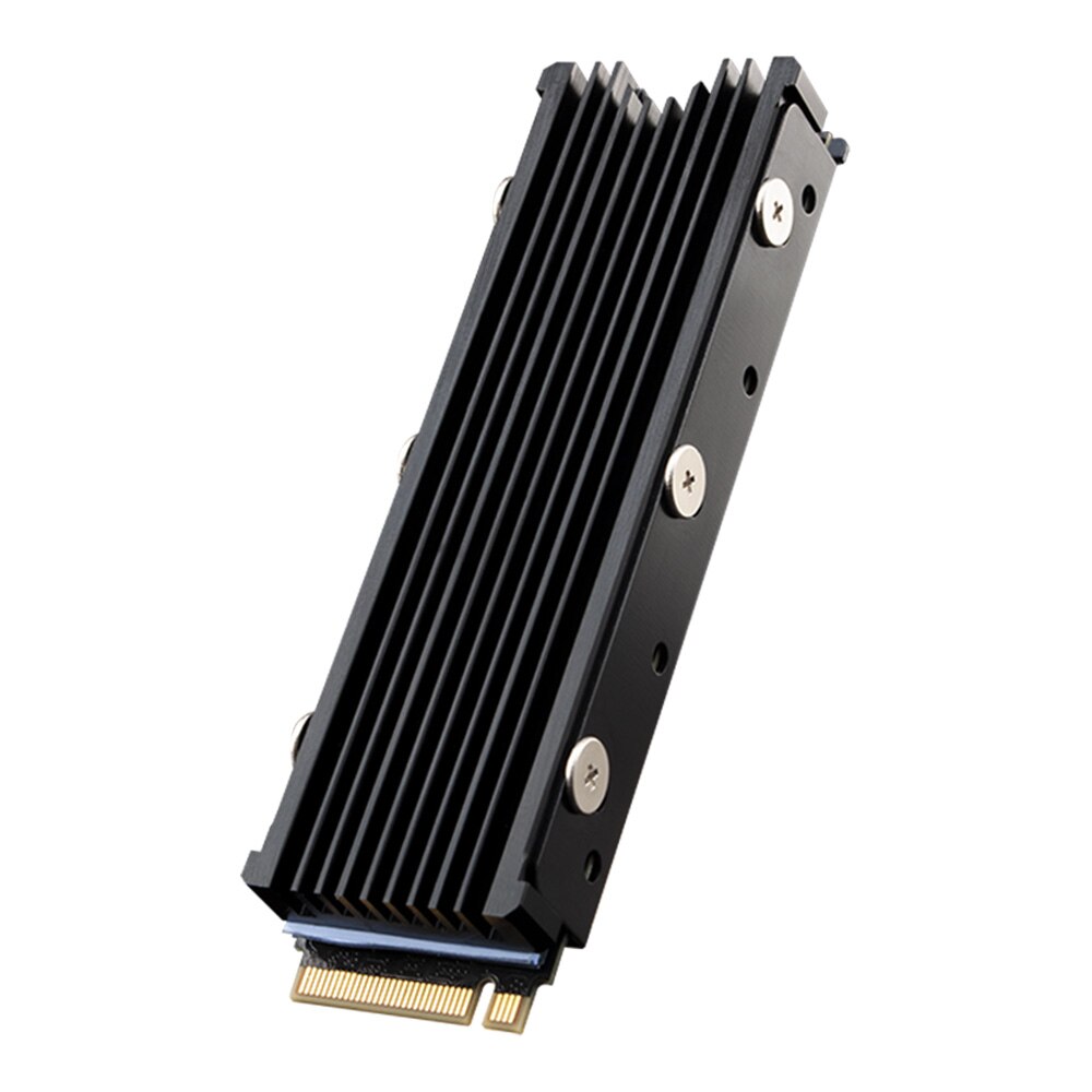 Stofdicht Nvme Ngff M.2 Heatsink Cooling Metalen Plaat Thermische Pad Voor M.2 Ngff 2280 Pci-E Nvme Ssd Ondersteuning PS5: black