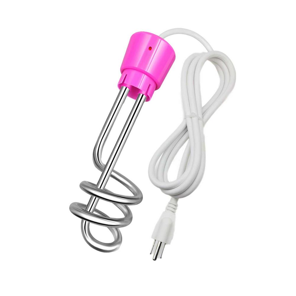 1500W 110V Swimming Pool Water Heater Portable Stainless Steel Quick Heating Electric Immersion Water Boiler: Pink