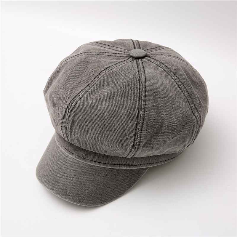 Autumn Winter Hats for Women Solid Plain Octagonal Newsboy Cap Men Ladies Casual Wool Hat Winter Beret Women Painter Cap: 3