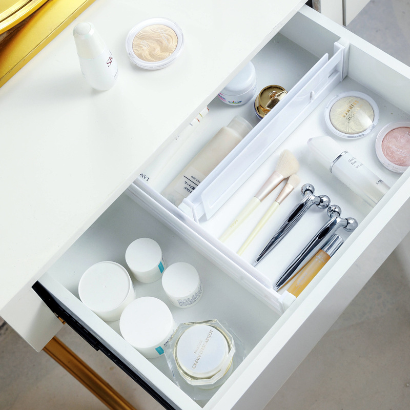 4/8Pcs Clear Lade Verdelers Organizer Verstelbare Opbergkast Kleding Organizer Drawers Afscheiders Keuken Lade Organizer