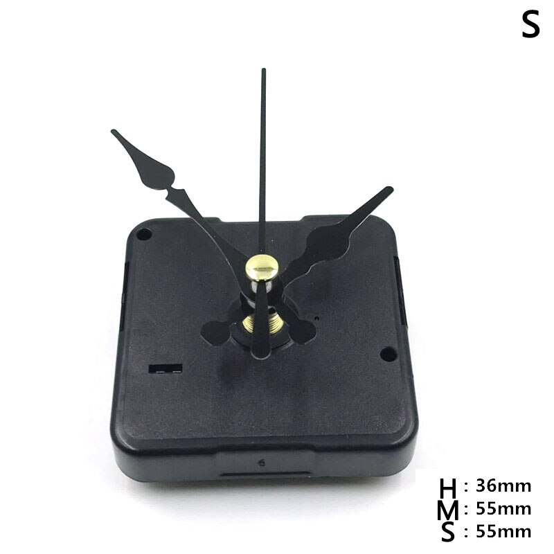 11 stilar diy klockor delar svart + visare reservdelar kit set kvarts urverk mekanism reparationsdelar: S
