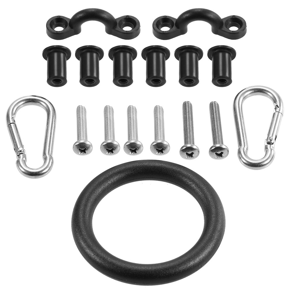 Kayak Anker Trolley Kit - 21 Dele - Vandski Tilbehør - Zig Zag Cleat Rigging Ringe Trisser Pad Øjer Skruer