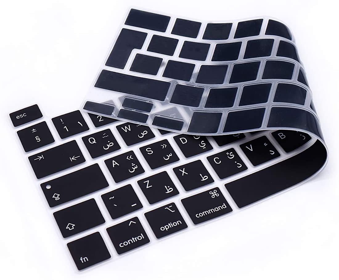 Housse de clavier arabe pour MacBook Pro13 A2289 A2251 M1 A2338 protecteur d'ordinateur portable en Silicone