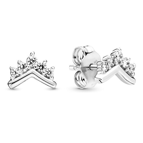 NEUE 100% 925 Sterling Silber Rose Gold Poliert Krone O Freier Funkelnde Krone Zucht Ohrring passen DIY Frauen Original schmuck: 7
