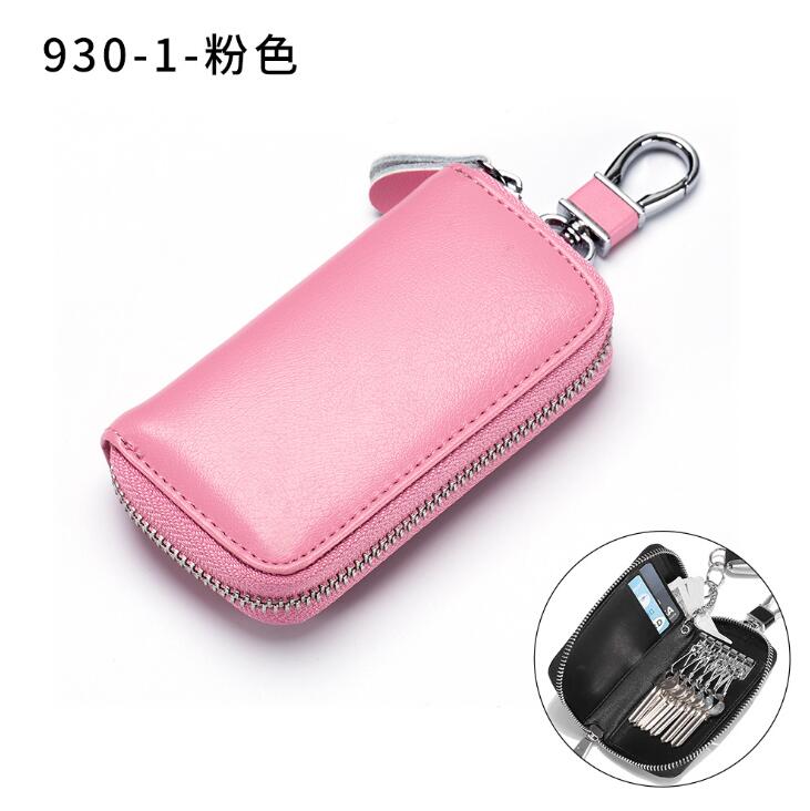 Mannen Pu Lederen Retro Autosleutels Huishoudster Houders Lady Zipper Sleutels Portefeuilles Unisex Autosleutel Case Key Organizer Pocket: 9