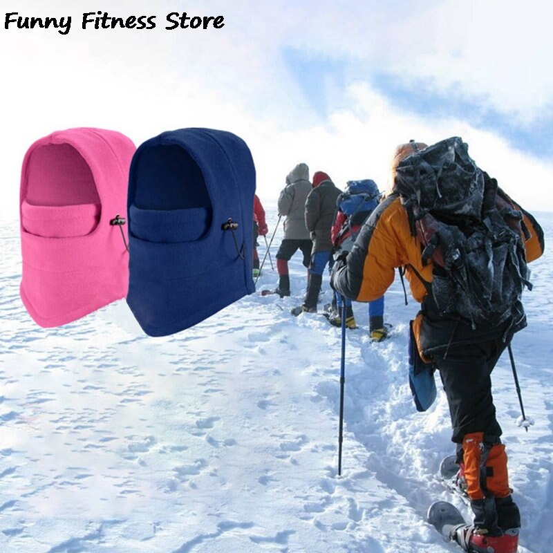 Gorra de invierno para escalada y senderismo, máscara de lana para exteriores, a prueba de viento, para acampar, pesca, gorra de protección UV para cubrir cuello y rostro