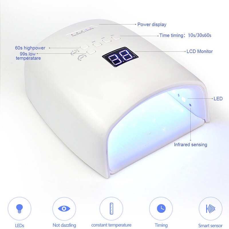 S10 lampada ricaricabile per unghie UV LED senza fili Gel Polish asciugatrice forno per unghie Pedicure Manicure lampada a LED per unghie senza fili