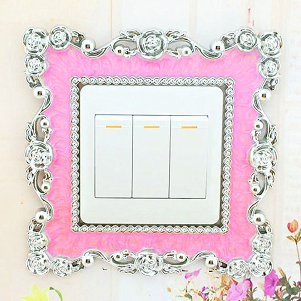 Home Switch Cover Square Shape Switch Wall Light Socket Stickers Decoration Adesivo De Parede Switch Sticker Wallpaper