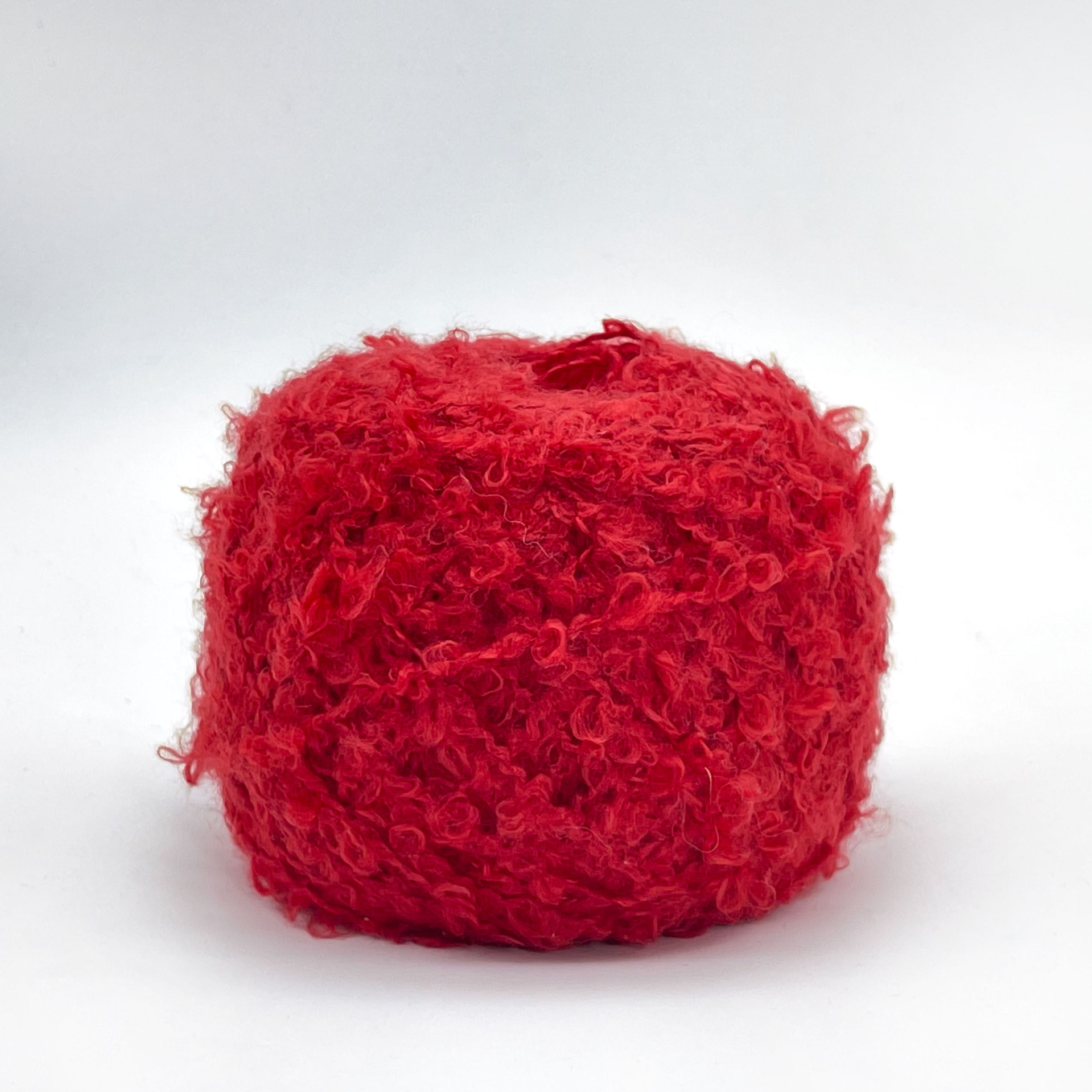 50g Wool Loop Yarn Mohair Yarn Ball Handmade Diy Crochet Doll Scarf Sweater: Red