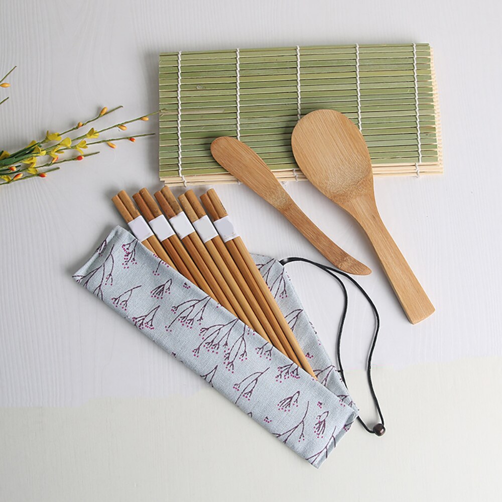 sushi roller Sushi Mat Set Bamboo Sushi Maker Beginner Diy Roller Sushi Roll Making Accessories Kit for practical and durable
