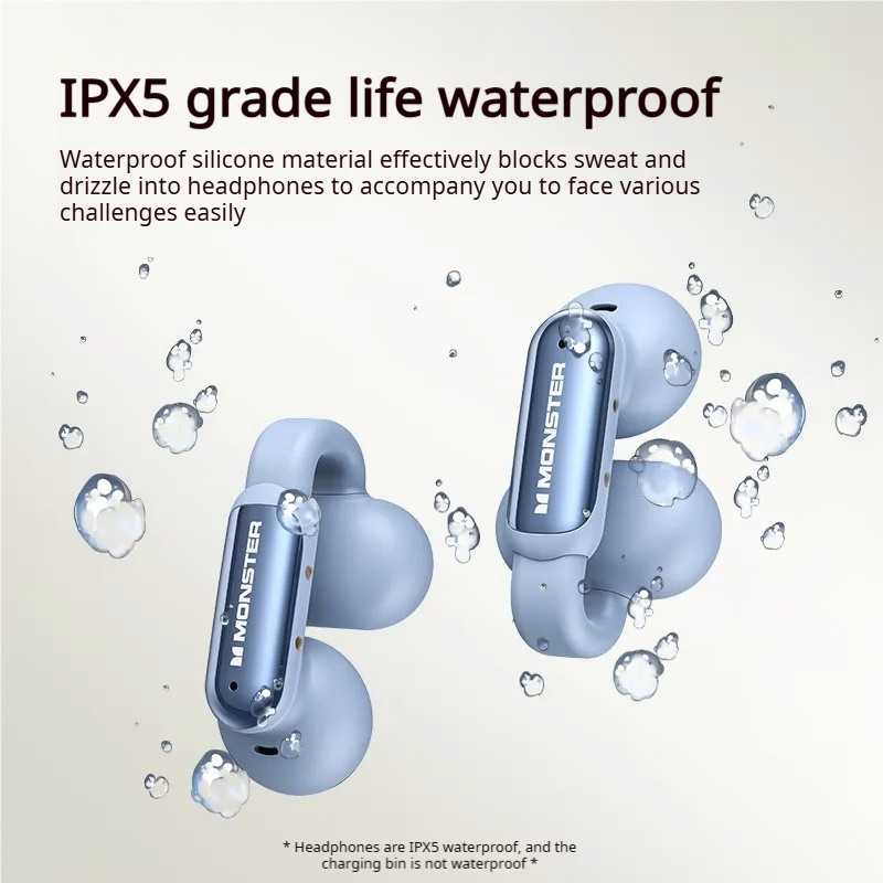 Monster AC601 TWS auriculares Bluetooth estéreo HiFi HD llamada Clip en auriculares reducción de ruido auriculares para juegos deportes al aire libre correr