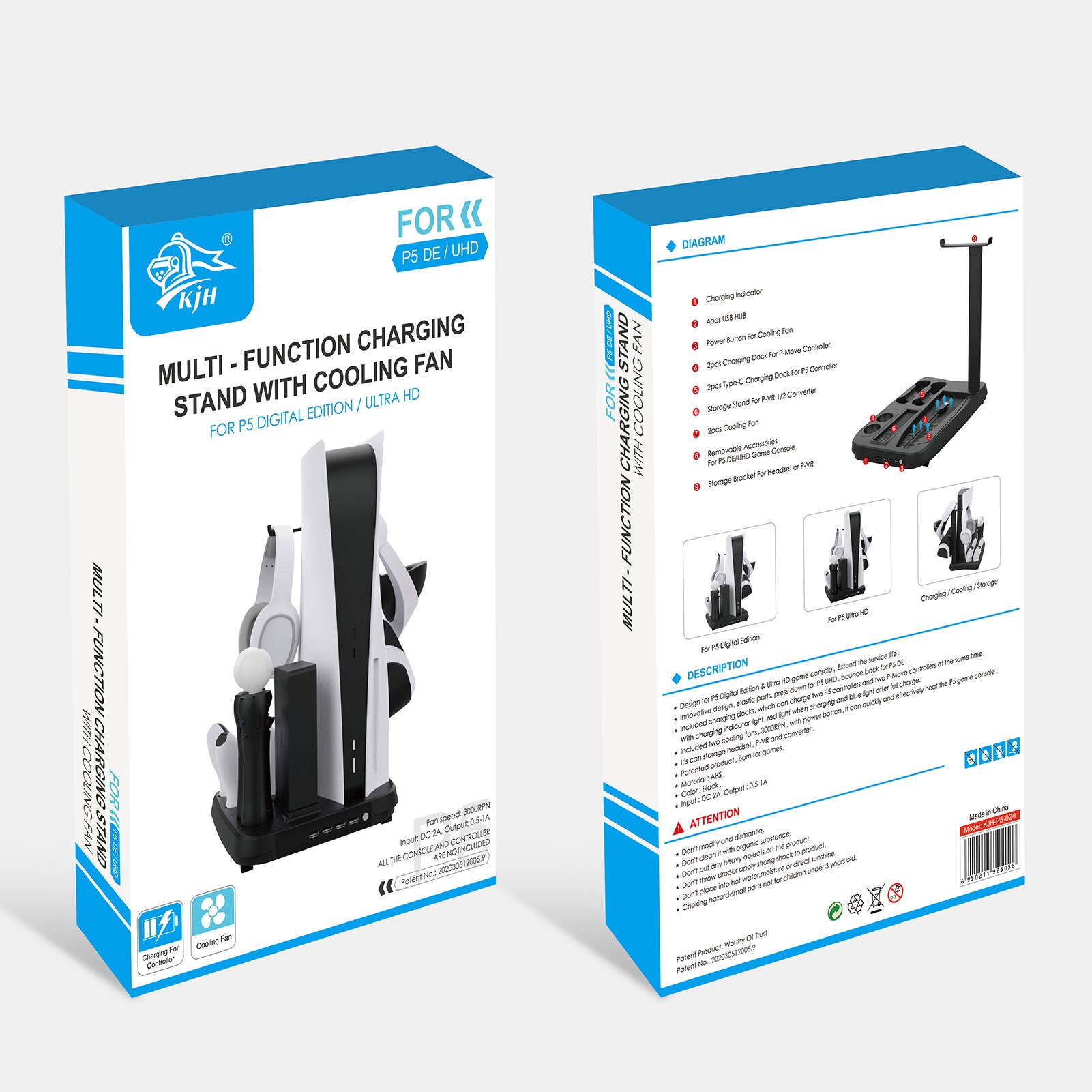 Charging Display Stand Game Console Charger Base For PS5 VR Charger Dock Base For Move Motion