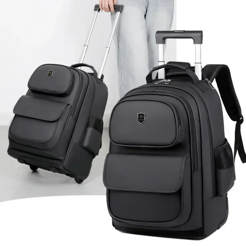 Mochila con ruedas, bolsa con ruedas ultraligera, bolsas de viaje de gran capacidad con ruedas, bolsas de viaje duraderas a la , mochila escolar para estudiantes