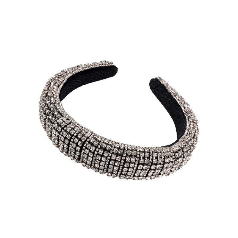 Mulheres coroa bandana menina senhoras strass hairbands cristal cheia hoop cabelo headwear festa de casamento acessórios para o cabelo ornamentos: 5