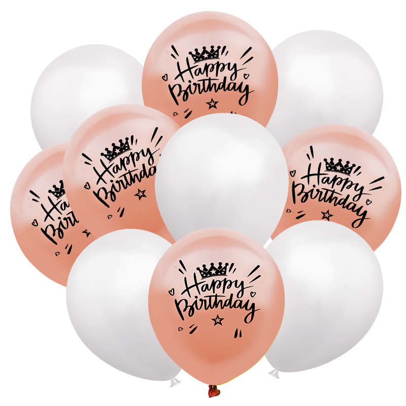 10 pçs/set feliz aniversário balões de látex 12 polegada hélio confetes ar globos crianças adulto festa aniversário decoração suprimentos