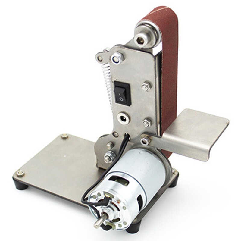 Slibebåndsmaskine 300w elektrisk båndslibemaskine polering slibemaskine foldbar slibemaskine værktøjskutter: Default Title
