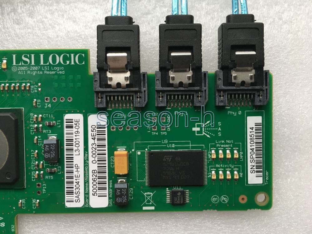 LSI LSI00168 3041e-r 1064e chip raid 4port 3gb/s 3041e pcie RAID0 1 1E