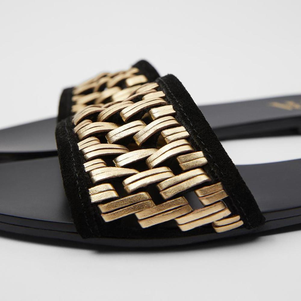 Mærke sko kvinder udendørs sommer tøfler plus størrelse 35-41 dame strand slide flip flops nitte åben tå kvindelige flip flops
