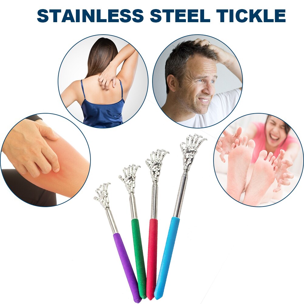 Back Scratcher Telescopic Scratching Backscratcher Massager Kit Back Scraper Extendable Telescoping Itch Health Products Hackle