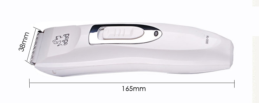 KUKU KP3000 Electric Dog Hair Trimmer Rechargeable Sharp Pet Hair Clipper Dog Grooming Haircut Shaver Machine White