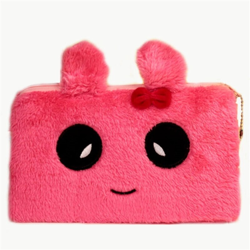 Meisje Portemonnee tas PU Leer Kinderen Portemonnee Doos Tas Schattige Konijn Mini Geldzak Baby Crossbody Portemonnee: B Red rabbit