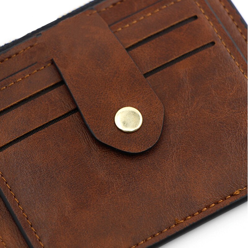 Porta carte di credito per uomo e donna portafoglio in pelle PU con tasca portamonete