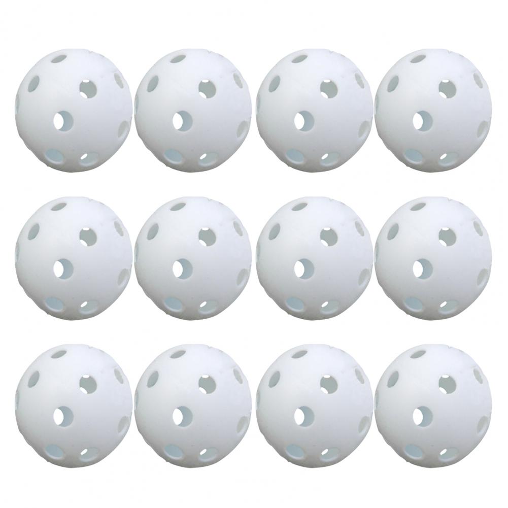 Indoor Golf Practice Ball Training Golf Practice Ball 12Pcs Indoor Outdoor Hollow Golf Practice Training Balls for Men Women Kid
