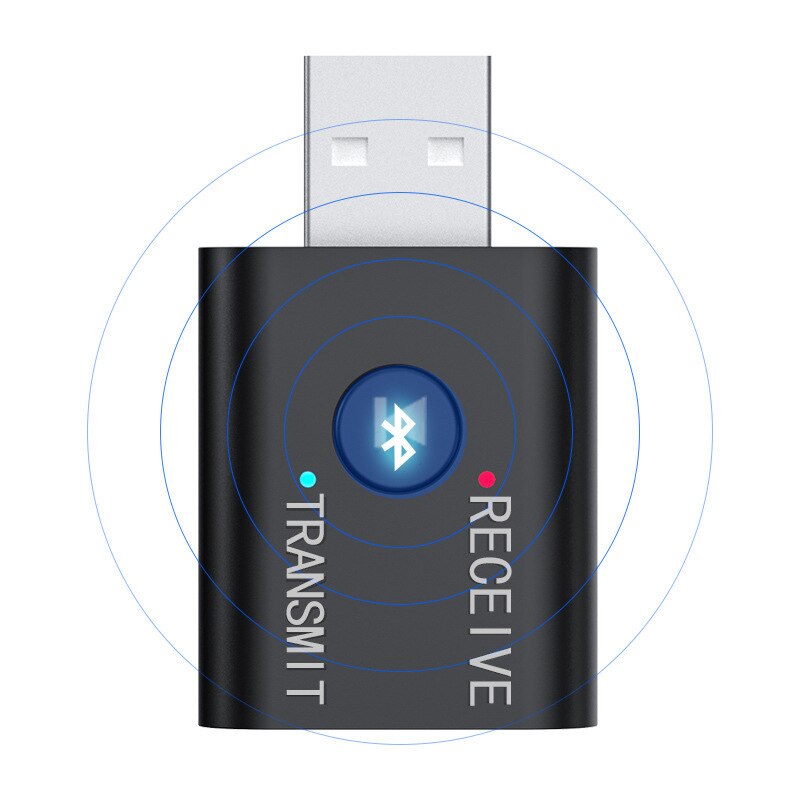 3,5mm Mini receptor Bluetooth inalámbrico adaptador 5,0 Universal de Audio portátil Transmisor estéreo Bluetooth para el ordenador portátil PC TV