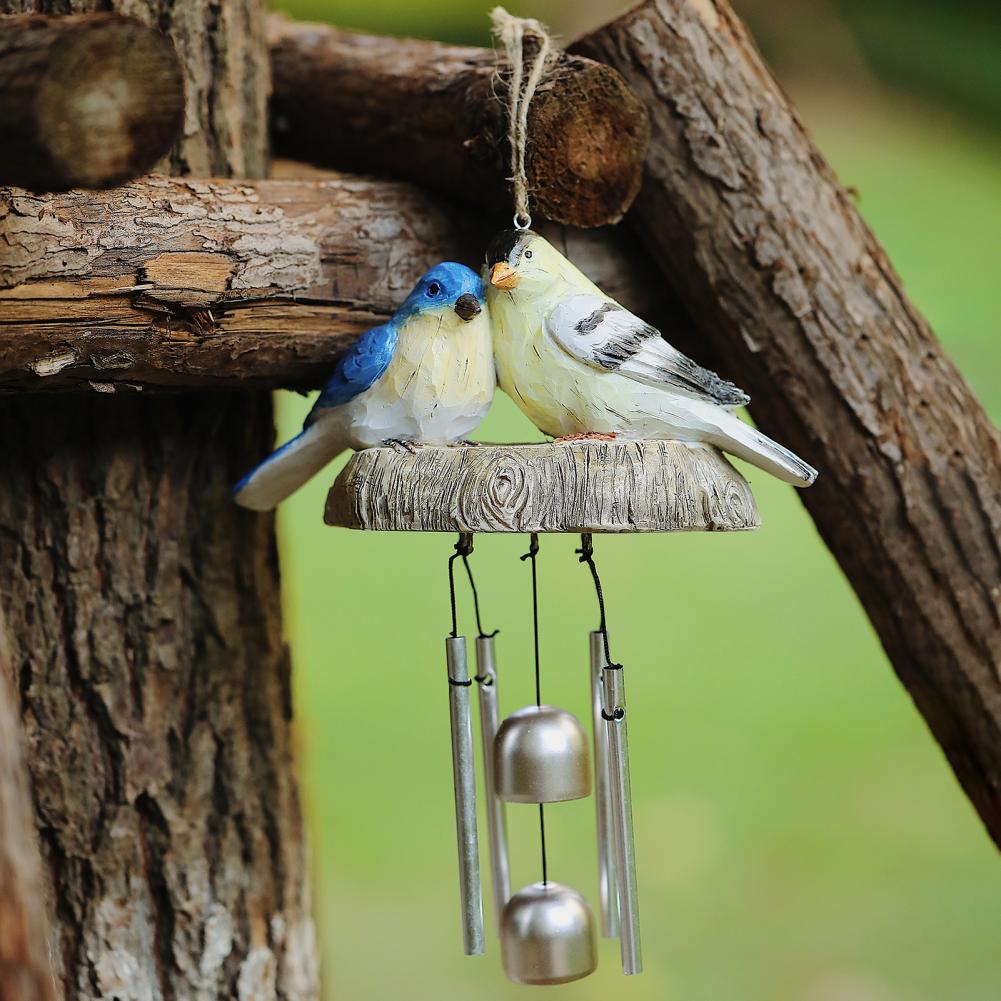 Pendant Delicate Lovely Bird Hanging Wind Chime Ornament Bird Wind Chime Bird for Garden