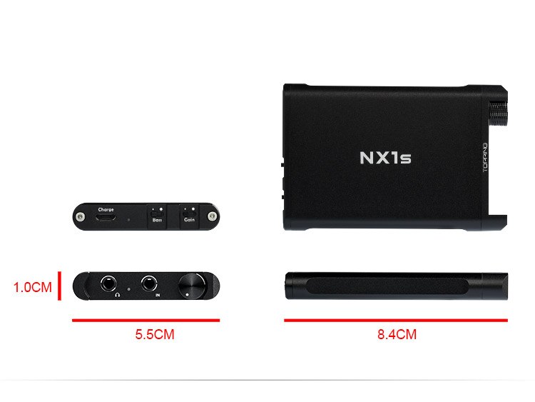 Topping NX1s Draagbare Stereo Zero Noise Hoofdtelefoon Versterker Versterkers 3.5mm Hifi Digitale USB Oplaadbare Ingebouwde Batterij