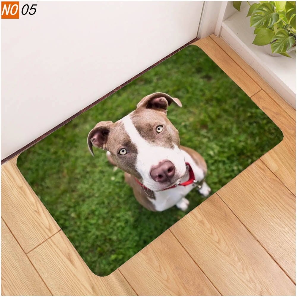 40x60 door mat 3D cute pet dog printed rubber mat 3D animal mat: 1108-5 / 50x80cm
