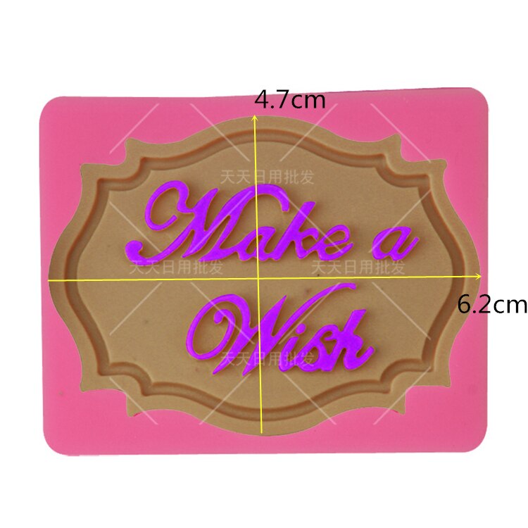 DIY Happy Birthday Silicone Mold Fondant Cake Decorating Tools Sugar Paste Candy Chocolate Molds: Mold-3304