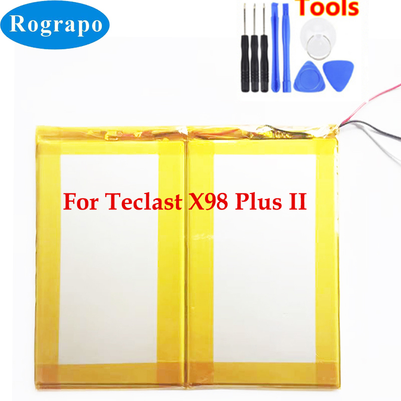 3.8v 10000 li-polymer-akku für teclast  x98 plus  ii 2 id:c2 d 7 ersatzakku, 3- -adrig + kostenloses werkzeug