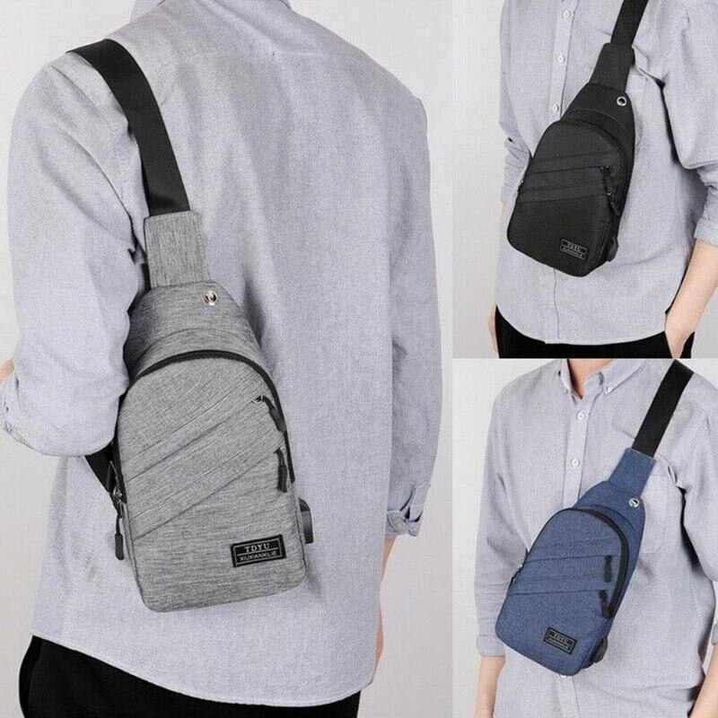 Mochila pequeña de viaje para hombre y mujer, bolsa pequeña Unisex, a prueba de agua, deportiva, cruzada, N8F3