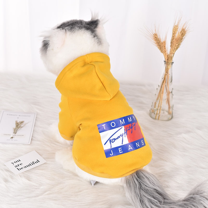 Hundkläder för små hundar vinter varm sweatshirt hoodies för hundar fransk bulldog pomeranian mops chihuahua medium hunddräkt
