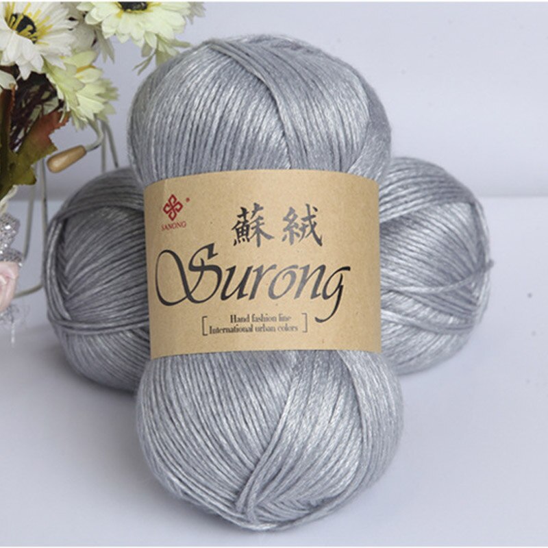 Worsted 100g/ball DIY Blended Thick Yak Yarn Soft Baby Milk Cotton Yarn DIY Weaving Hand Knitting Crochet Thread JM001: 8