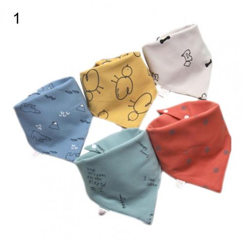 5Stck Speichel Handtücher Karikatur aufbringen Wasser Saugfähigen Doppel-schicht Baby Bandana Sabbern Lätzchen für Kleinkind Zubehör Baby: 1
