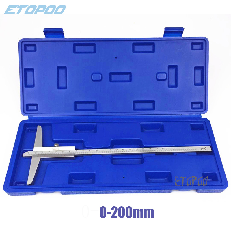 0-150/200/300mm 0.02mm Depth vernier caliper Depth Gauge with boxfull metal / steel Micrometer Metric Gauge Measuring Tools
