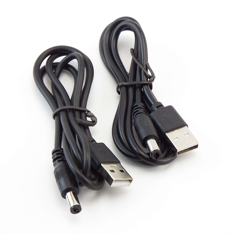 USB type A Male to DC 3.5 1.35 4.0 1.7 5.5 2.1 5.5 2.5mm male plug extension power cord supply Jack cable connector J17