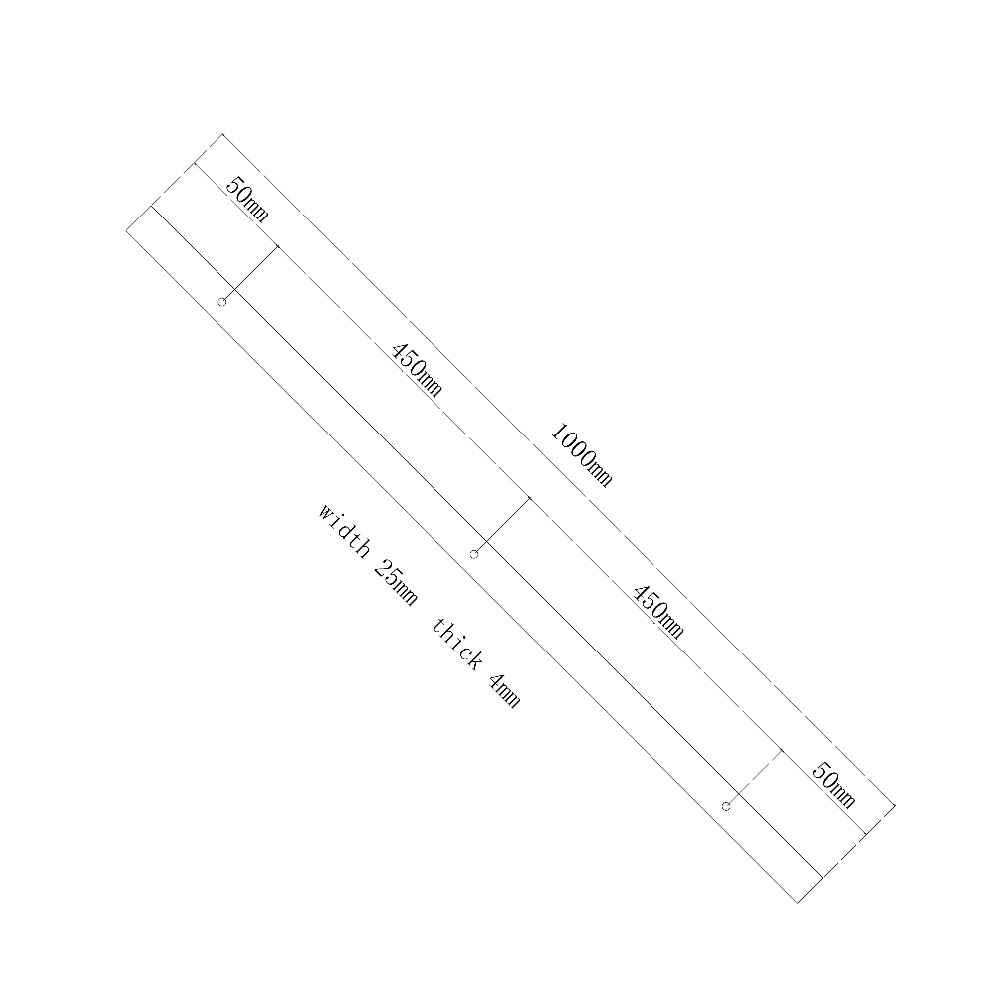 3.3 FT Mini Schuifdeuren Schuur Deur Hardware Kit Perfect voor Kasten TV Stands Kasten 100% Staal Een Stuk Spoor Rail